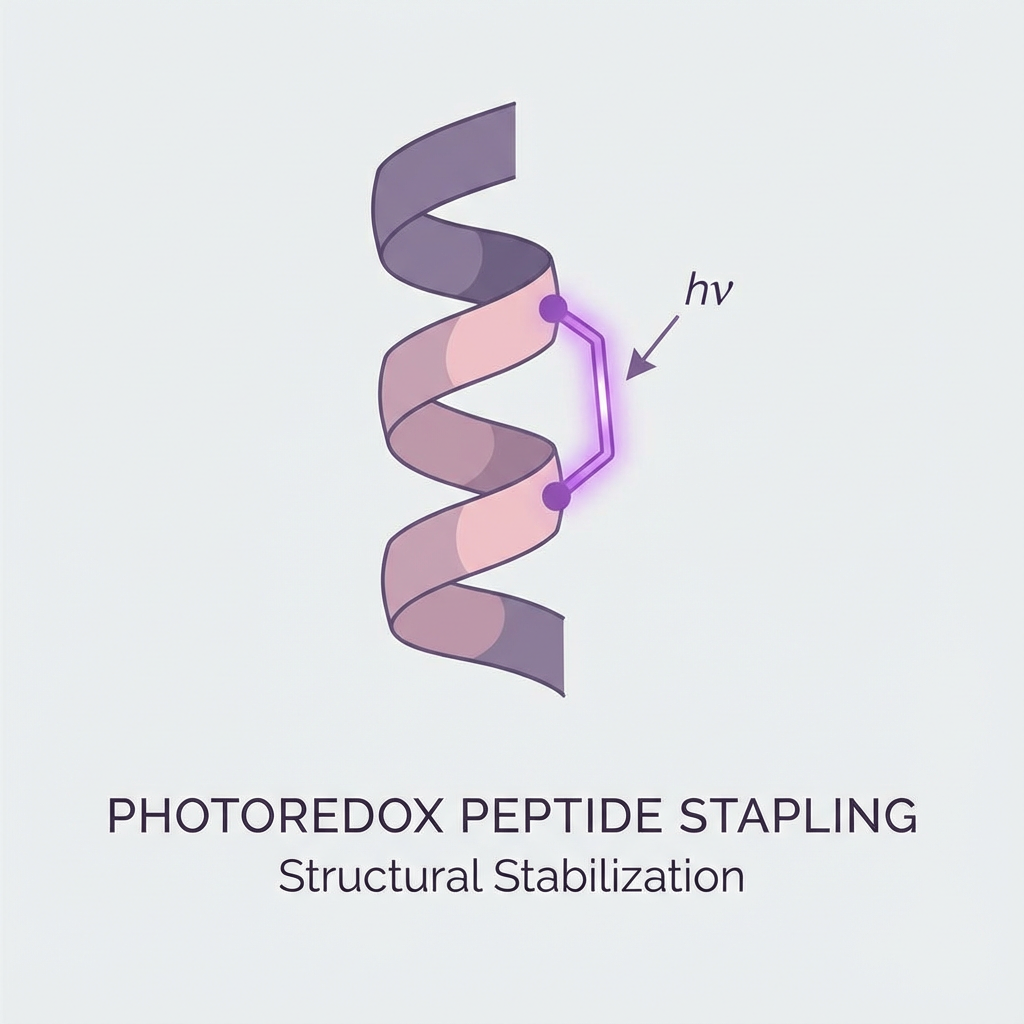 Photoredox-Mediated Peptide Stapling Enables Selective Protein-Protein Interaction Inhibitors